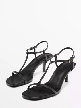 Massimo Dutti Strappy Leather Sandals NWT Size 41 / 10